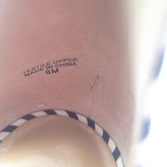 Ann Taylor Kaylin Polka Dot Knot Wedge Sandals Size 8 Black & White - Picture 10 of 12